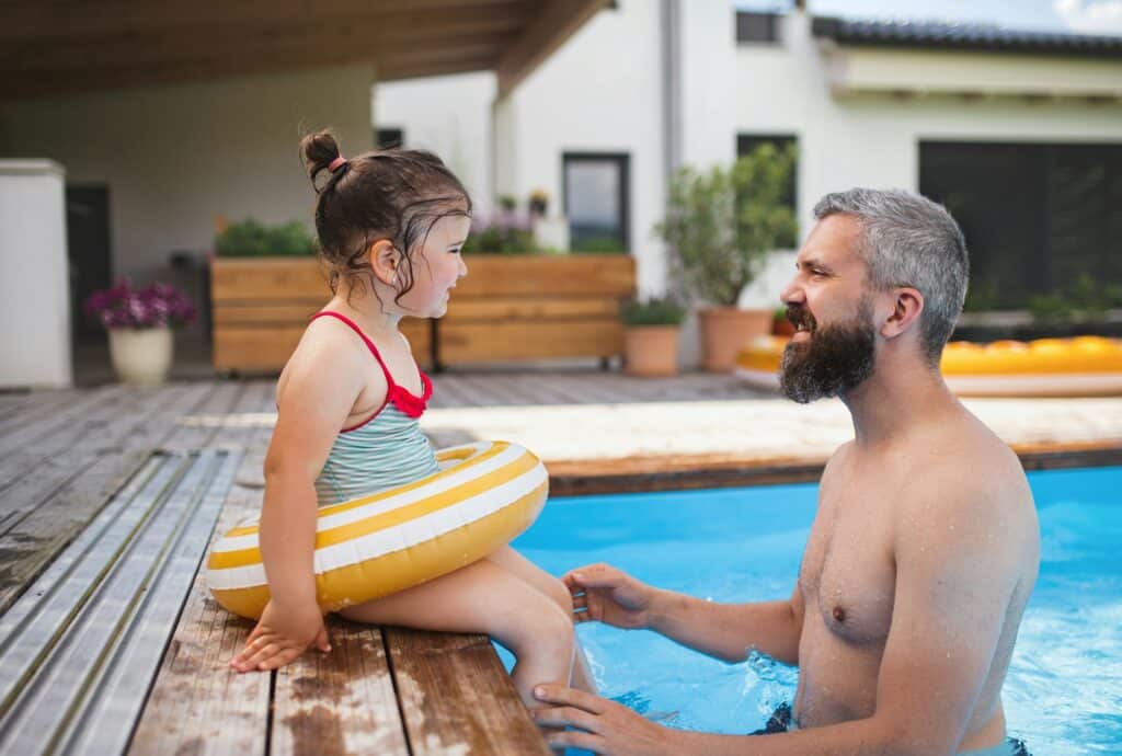 satisfaction d'une piscine bien rénovée