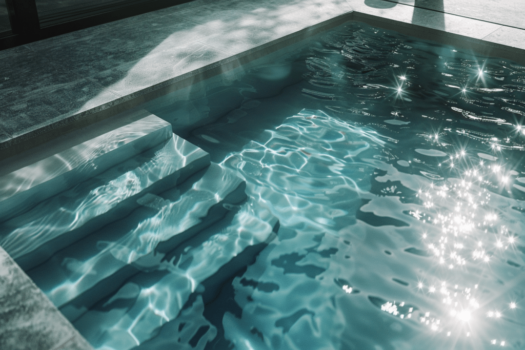 piscine à l'eau cristalline
